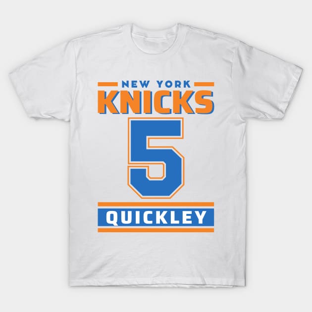 New York Knicksss Quickley 5 Edition Varsity T-Shirt by ENTIN 